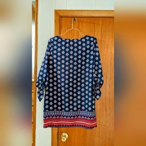 Blue patterned Bebop dress